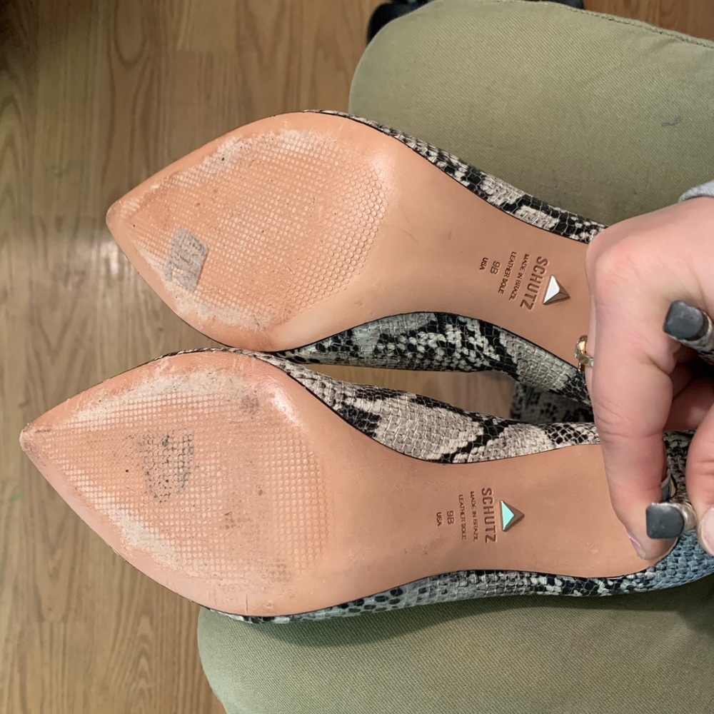 Schutz Maryana boots in natural